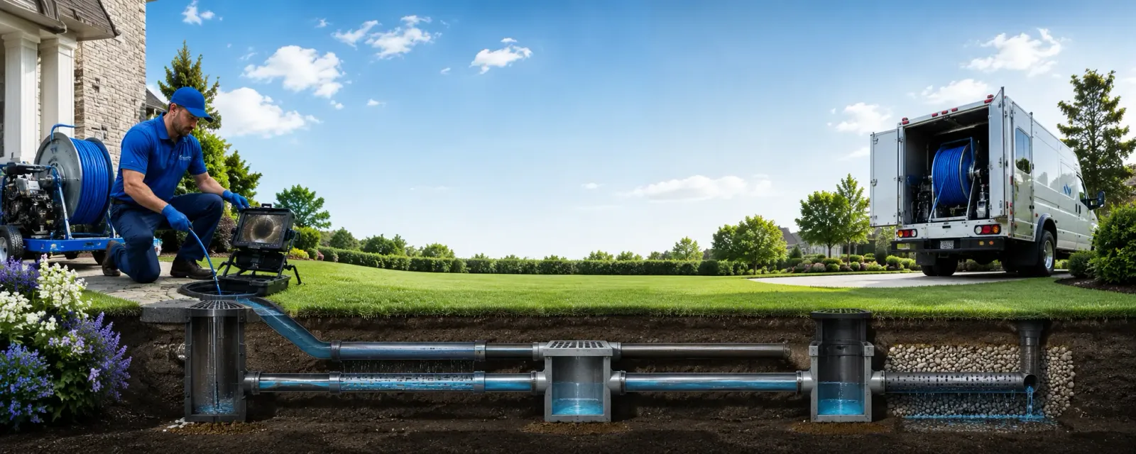 Outdoor drain cleaning information for Rushville, OH